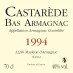 Armagnac Castarède - 1994