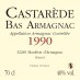 Armagnac Castarède - 1990