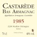 Armagnac Castarède - 1985