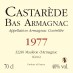 Armagnac Castarède - 1977