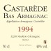 50cl - Armagnac Castarède - 1994