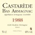 50cl - Armagnac Castarède - 1988