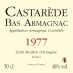 50cl - Armagnac Castarède - 1977