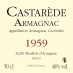 50cl - Armagnac Castarède - 1959*