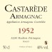 50cl - Armagnac Castarède - 1952*