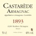 50cl - Armagnac Castarède - 1893