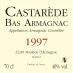 70cl - Armagnac Castarède - 1996 