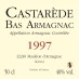 50cl - Armagnac Castarède - 1997