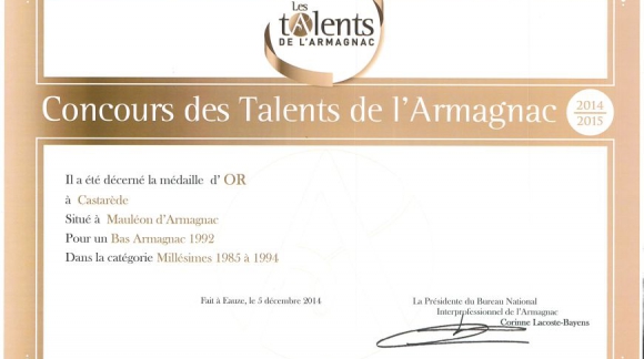 Les Talents de l'Armagnac 2014-2015